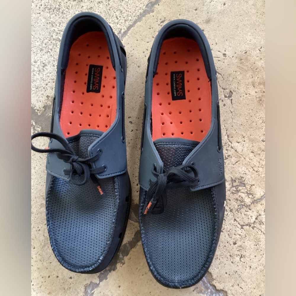 Swims Nordic Loafer Boat Shoes Lace up Size 8 Gray